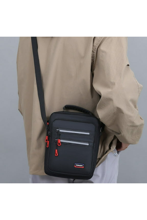 Men's Chest Rucksacks Shoulder, Canvas Crossbody Rucksacks for Leisure Sports Travel Hiking