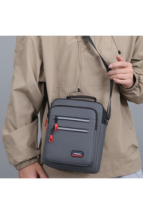 Men's Chest Rucksacks Shoulder, Canvas Crossbody Rucksacks for Leisure Sports Travel Hiking