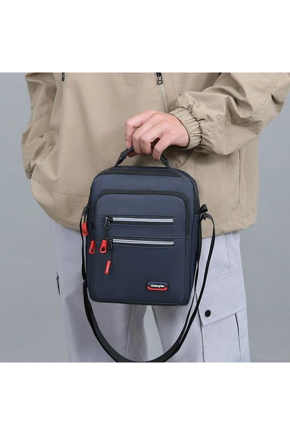 Men's Chest Rucksacks Shoulder, Canvas Crossbody Rucksacks for Leisure Sports Travel Hiking