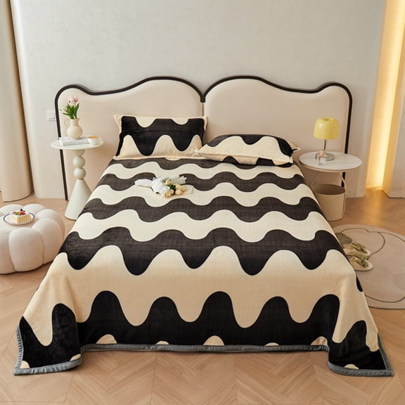 Dtchengua Mink Velvet Blanket, Reversible Super Soft Winter Quilt - Double Sided Faux Fur & Coral Fleece,Queen Size Bedding for Cold Weather