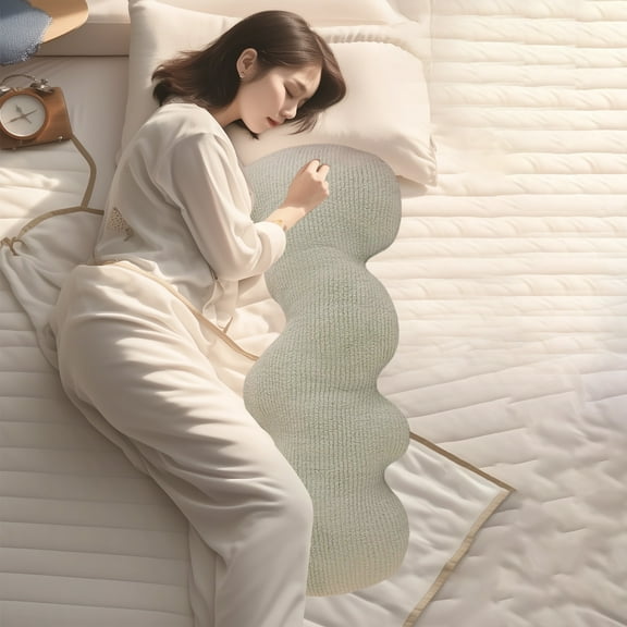 Dtchengua 39" Full Body Pregnancy Pillow - U-Shaped Maternity Support for Back, Hips, Legs & Belly, Comfortable Sleeping Aid for Pregnant Women (Machine Washable Cover, Hypoallergenic)