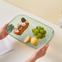 Dtchengua Premium Party Fruit Tray - BPA-Free Plastic Candy/Snacks Platter | Dishwasher-Safe