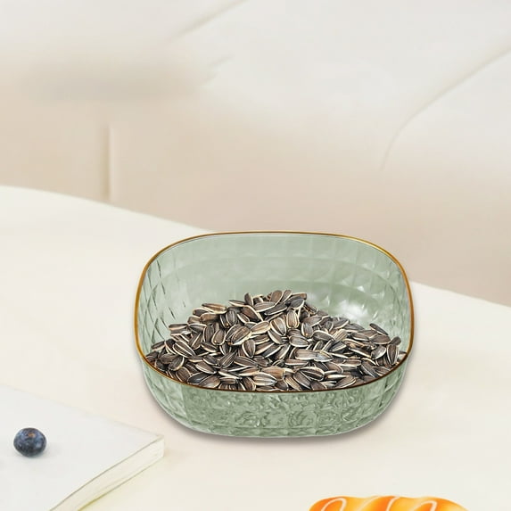 Dtchengua Premium Plastic Fruit Tray - Party & Household 3-in-1 Serving Platter | BPA-Free Candy/Snacks/Melon Display | Stackable Dishwasher-Safe