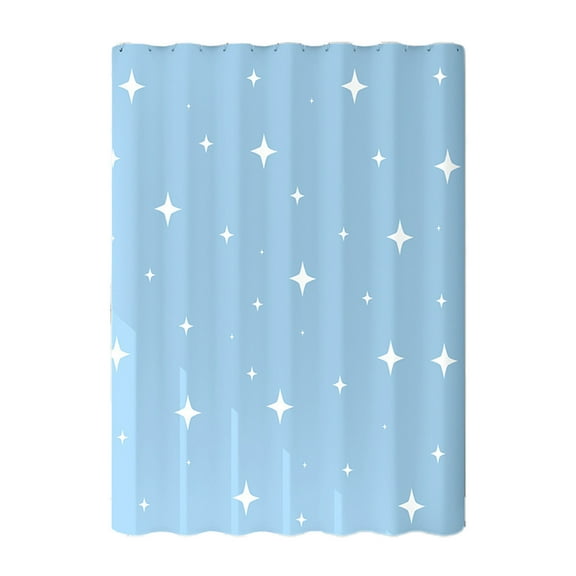 Dtchengua Shower Curtain with 8 Hooks - Thickened PEVA Waterproof Bathroom Curtains for Toilet Partition, Tub, & Dorm Room, 40x71 Inch