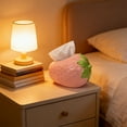 thumbnail image 1 of Dtchengua Strawberry-Shaped Tissue Box Holder, Decorative Countertop Organizer for Living Room, Kitchen, Bathroom - Cute Farmhouse Home Decor(Pink), 1 of 6