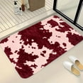 thumbnail image 1 of Dtchengua Western Cow Print Bath Mats 16x24 Inch for Bathroom, Soft Absorbent Cow Bath Rug for Kitchen Bathroom Laundry Bedroom Living Room Decoration(Red), 1 of 7