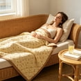 thumbnail image 1 of Dtchnegua Bear Print Quilted Bedspread, Soft Lightweight Summer Blanket 59.1" x 78.7" for All Seasons, 1 of 6
