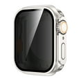 thumbnail image 1 of Dteck 2 In 1 for Apple Watch Series 6/5/4/SE 40mm Full Body Case with Privacy Screen Protector, Anti Spy Face Cover Back Bumper for iWatch Accessories,Starlight, 1 of 7