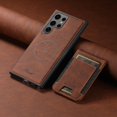thumbnail image 1 of Dteck 2 in 1 Detachable Wallet Case for Samsung Galaxy S23 Ultra,Magnetic Leather Case with Removable Card Holder Wallet Compatible with MagSafe Shockproof Kickstand Back Cover,Brown, 1 of 6
