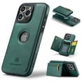thumbnail image 1 of Dteck 2 in 1 Magnetic Detachable Back Cover Compatible with iPhone 14 Plus Case Wallet with Card Holder RFID Blocking PU Leather Pocket Flip Kickstand Slim Phone Case 6.7 Inch,Green, 1 of 10