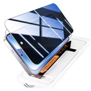 Dteck 2 Pack for Samsung Galaxy S24 FE Screen Protectors, Fingerprint Unlock, Auto-Dust Removal Tempered Glass Screen Protector for S24 FE, Scratch-Resistant,Easy Installation, HD + Privacy