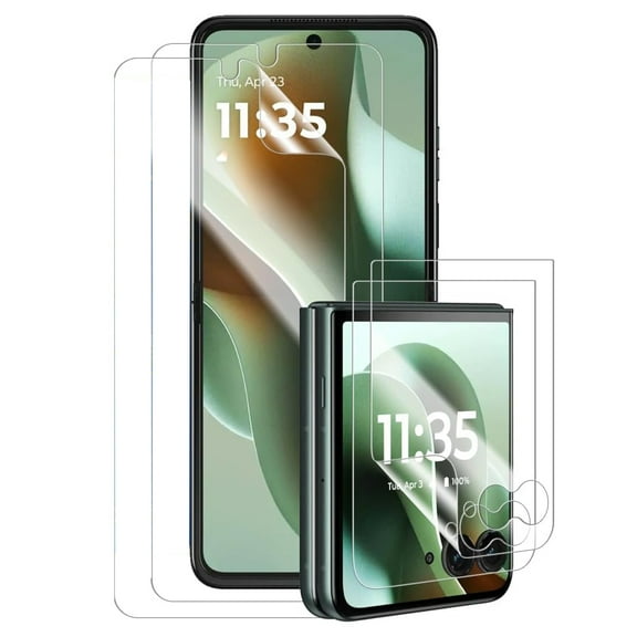 Dteck 2-Pack Screen Protector for Motorola Razr 2025, Soft TPU Hydrogel Film Full Cover HD Clear Film Case Friendly for Motorola Razr 60, Clear