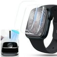 thumbnail image 1 of Dteck 2 Pack Tempered Glass Screen Protector for Apple Watch Series 10 42mm /Series 11, Auto-Dispersion Full Coverage 3D Cover Waterproof Bubble Free HD Clear Film for iWatch Series 10 42mm,Clear, 1 of 6