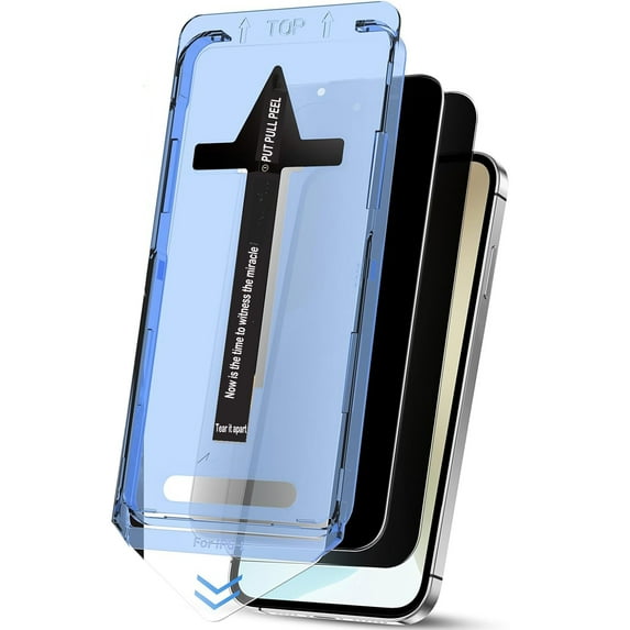 Dteck 2 Packs Privacy Screen Protector for iPhone 13 mini, Easy Auto-Align Install Kit, Tempered Glass, 9H Hardness, Case Friendly, Bubble Free