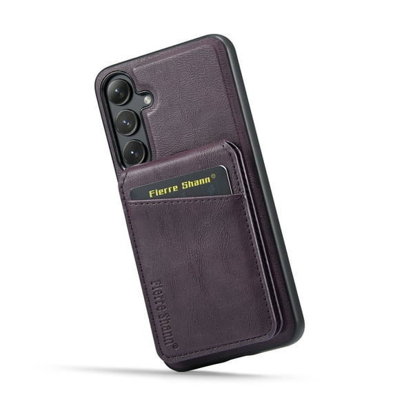 Dteck 2 in 1 Detachable for Samsung Galaxy S23 Case Wallet with Card Holder Faux Leather Men Women RFID Blocking Wireless Charging Cover,purple
