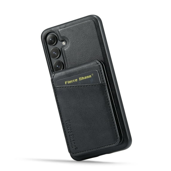 Dteck 2 in 1 Detachable for Samsung Galaxy S23 FE Case Wallet with Card Holder Faux Leather Men Women RFID Blocking Wireless Charging Cover,black