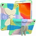 thumbnail image 1 of Dteck 2020 iPad 8th Case / 2019 iPad 7th Gen Case, Rugged Heavy Duty Shockproof Shoulder Strap Butterfly Kickstand Protective With Pencil Holder Cover for iPad 10.2 -#2, 1 of 1