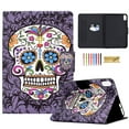 thumbnail image 1 of Dteck for 2022 iPad 10th Generation 10.9 inch Case, Cute Pattern Slim Smart Cover Auto Wake Sleep Magnetic Folio Flip Stand Case for iPad 10th Gen 2022,Skull, 1 of 7