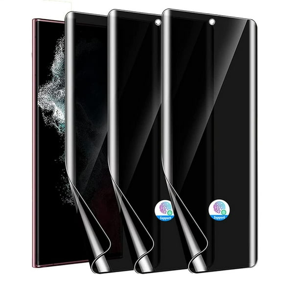 Dteck 3 Pack for Samsung Galaxy S23 FE Privacy Screen Protector Upgrade Fingerprint Unlock Compatible, Anti Spy Case Friendly Privacy Screen Soft Flim for Samsung Galaxy S23 FE 5G