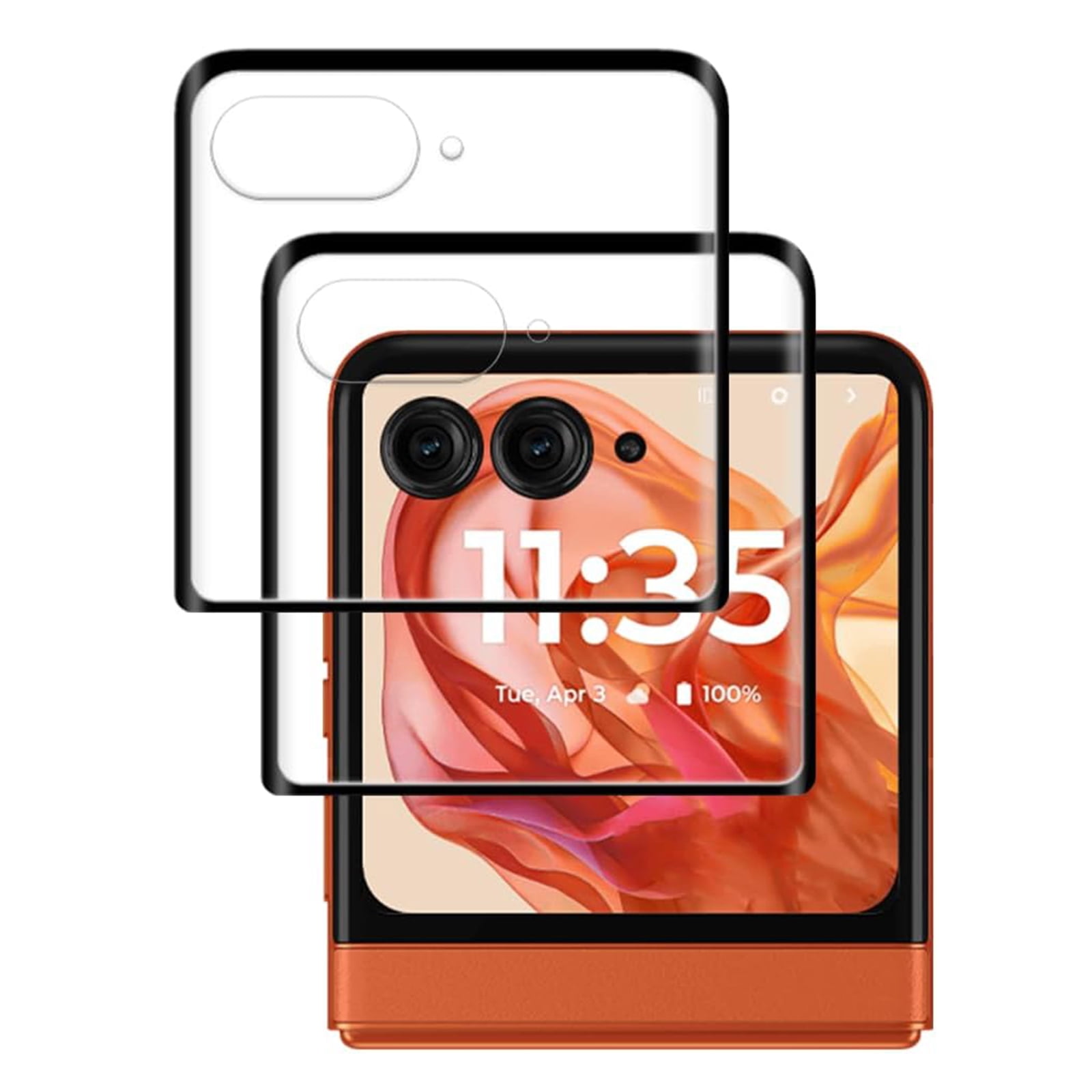 Dteck 3 Pack for Motorola Razr+ 2024 Tempered Glass Screen Protector ...