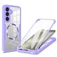 thumbnail image 1 of Dteck 360°All-Inclusive Phone Case for Samsung Galaxy S24 FE, Built in Screen Protector Dual Layer Full Body Shockproof Clear Cover Compatible with Mag Safe Case for Galaxy S24 FE,Purple, 1 of 9