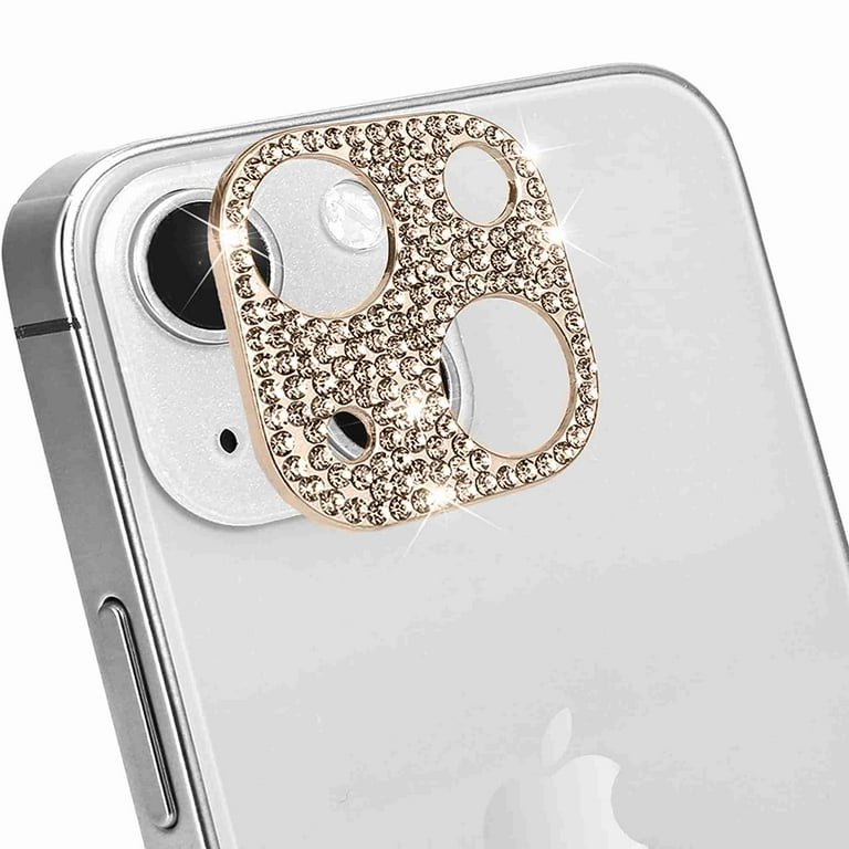 Golden Artificial Diamond Camera Len Protector Good - Temu