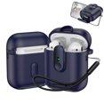 thumbnail image 1 of Dteck for AirPods 2 Case with Phone Stand, Auto Open Secure Lock Cover Compatible with AirPods with Lanyard, Full Body Drop Protective Cover for Men Women,Deep Blue, 1 of 7