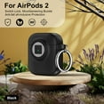 thumbnail image 1 of Dteck for AirPods 2 Case with Secure Lock, Compatible with Wireless Charging, Full Drop Protection for AirPods 2/ AirPods 1st Gen Case with Keychain,Black, 1 of 5