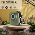 thumbnail image 1 of Dteck for AirPods 2 Case with Secure Lock, Compatible with Wireless Charging, Full Drop Protection for AirPods 2/ AirPods 1st Gen Case with Keychain,Green, 1 of 5