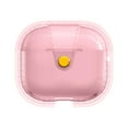 thumbnail image 1 of Dteck for AirPods 4th Generation Case Cover 2024, Military-Grade Shockproof Soft TPU Highly Transparent Anti-Yellowing with Keychain for AirPods 4 Case, Pink, 1 of 5