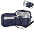 thumbnail image 1 of Dteck for AirPods Pro 2 Case with Phone Stand, Auto Open Secure Lock Cover Compatible with Airpods Pro 2nd Generation 2022 with Lanyard, Full Body Drop Protective Cover for Men Women,Deep Blue, 1 of 7