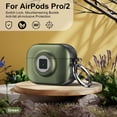 thumbnail image 1 of Dteck for AirPods Pro 2 Case with Secure Lock, Compatible with Wireless Charging, Full Drop Protection for AirPods Pro 2nd Gen (2022) Case with Keychain,Green, 1 of 5
