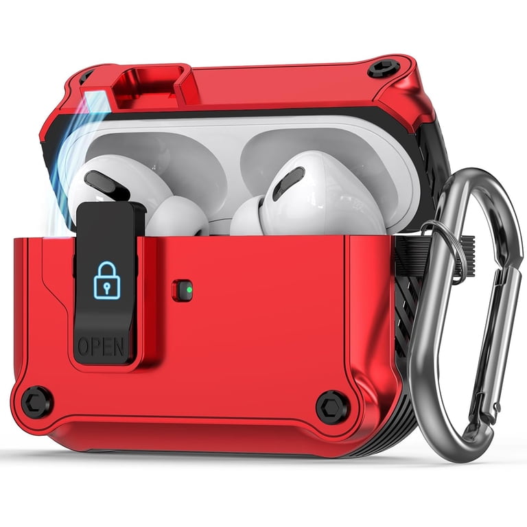Dteck for AirPods Pro 3 Case Cover with Secure Lock Clip,Automatic