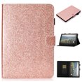 thumbnail image 1 of Dteck for All-New Amazon Fire Max 11 Tablet Case (13th Gen,2023 Release),Glitter Glossy PU Leather Folio Case with Card Holder Multi-Angle Stand,Rosegold, 1 of 6