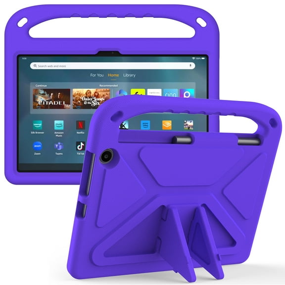 Dteck for All-New Amazon Fire Max 11 Tablet Case(13th Generation, 2023 Release), Lightweight Shockproof Kids Cover with Handle Stand & Kickstand for Kindle Fire Max 11 Tablet,Purple