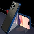 thumbnail image 1 of Dteck Aluminum Bumper Case for iPhone 14 Pro,No Back Design Compatible with MagSafe Metal Frame Shockproof Soft TPU Inner Slim Bumper Backless Fast Heat Dissipation,Darkblue, 1 of 6