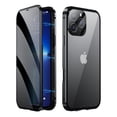 thumbnail image 1 of Dteck Anti Peeping Case for iPhone 16 Pro Max, 360 Degree Full Body Cover with Privacy Tempered Glass Screen Protector & Camera Cover, Magnetic Adsorption Metal Bumper for iPhone 16 Pro Max,Black, 1 of 7