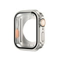 thumbnail image 1 of Dteck for Apple Watch Series 10 (2024) 46mm Screen Protector Change to Ultra, PC Case Tempered Glass Film Bumper Protective Cover for iWatch 46mm Series 10, Titanium, 1 of 6