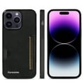 thumbnail image 1 of Dteck for Apple iPhone 11 Pro Hard Shell, Luxury Premium PU Leather Wallet Case with Card Holder, Shockproof Back Flip Hard Slim Rugged Protective Cover, black, 1 of 4