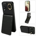 thumbnail image 1 of Dteck for Apple iPhone 11 Pro Max Wallet Card Case, Shockproof Ring Holder Stand Slim PU Leather Phone Case for Men Women Thin Rugged Protective Cover, black, 1 of 8