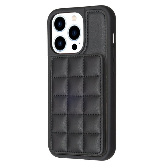 Dteck for Apple iPhone 12 Pro Max Card Holder Back Case with Pockets, Premium PU Leather ID Cash Credit Slots Magnetic Kickstand Flip Folio Slim Hard Protective Cover, black