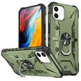 thumbnail image 1 of Dteck for Apple iPhone 12 Pro Max Heavy Duty Military Grade Armor Rugged Phone Protective Case with Ring Magnetic Car Mount Kickstand for iPhone 12 Pro Max,Armygreen, 1 of 8