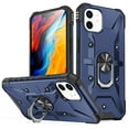thumbnail image 1 of Dteck for Apple iPhone 12 Pro Max Heavy Duty Military Grade Armor Rugged Phone Protective Case with Ring Magnetic Car Mount Kickstand for iPhone 12 Pro Max,Darkblue, 1 of 8
