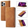 thumbnail image 1 of Dteck for Apple iPhone 13 Mini Case with Card Holder Magnetic Premium Leather Flip Wallet Case Business / Classical Protective Cover with Kickstand Cover for iPhone 13 Mini, Brown, 1 of 6