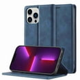 thumbnail image 1 of Dteck for Apple iPhone 13 Pro Case with Card Holder Magnetic Premium Leather Flip Wallet Case Business / Classical Protective Cover with Kickstand Cover for iPhone 13 Pro, Blue, 1 of 6