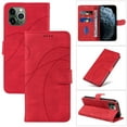 thumbnail image 1 of Dteck for Apple iPhone 13 Pro Wallet Case, Premium PU Leather Flip Folio Card Holders Kickstand Book Folding Case with Detachable Wrist Strap Shockproof Protective Cover, red, 1 of 8
