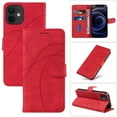 thumbnail image 1 of Dteck for Apple iPhone 13 Wallet Case, Premium PU Leather Flip Folio Card Holders Kickstand Book Folding Case with Detachable Wrist Strap Shockproof Protective Cover, red, 1 of 8