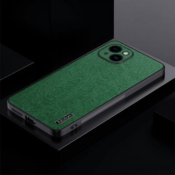 Dteck for Apple iPhone 14 Plus Slim Case, Shockproof Premium PU Leather Business Phone Case Anti-Slip Scratch Resistant Ultra Slim Hard PC Rugged Protective Flip Cover, green