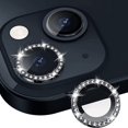 thumbnail image 1 of Dteck for Apple iPhone 14 Pro 3D Bling Diamond Ring Les Cover, Shockproof Drop Protection 9H Tempered Glass Camera Cover Metal Ring Case Friendly Scratch Resistant Camera Lens Protector, black, 1 of 5
