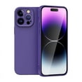thumbnail image 1 of Dteck for Apple iPhone 14 Pro Liquid Silicone Case, Shockproof Cute Thin Slim Soft Rubber TPU Plain Smooth Gel Anti-Scratch Cover for Women Girl Aesthetic, Matte Solid Protective Cover, darkpurple, 1 of 7